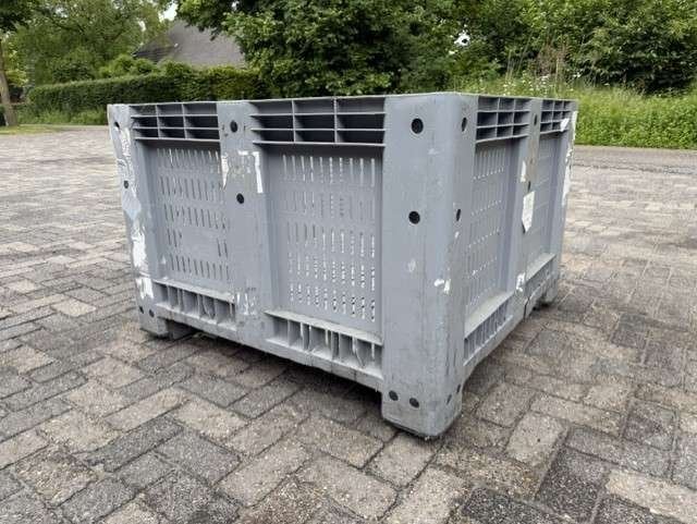 Grijze geperforeerde hooibox palletbox slowfeeder hooi paard, Niet ingevuld, Niet ingevuld, Niet ingevuld