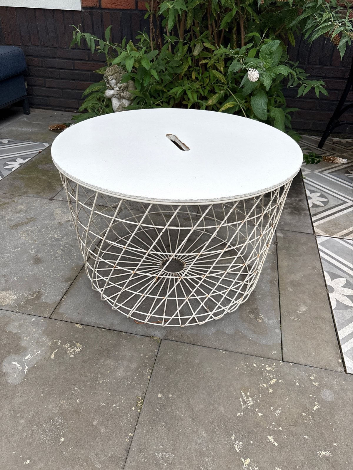 IKEA salontafel GRATIS, Ophalen, Gebruikt, Rond, Metaal