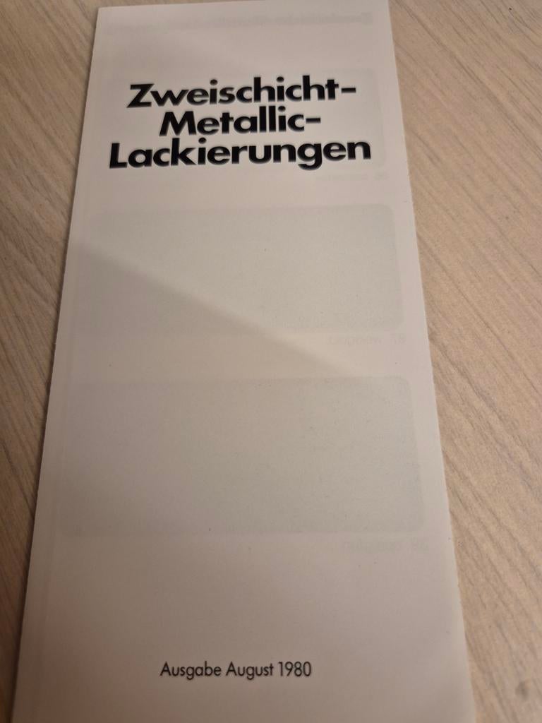 1980 Opel Monza A Senator A metallic lak kleuren stalen izgs, Ophalen of Verzenden, Zo goed als nieuw, Opel