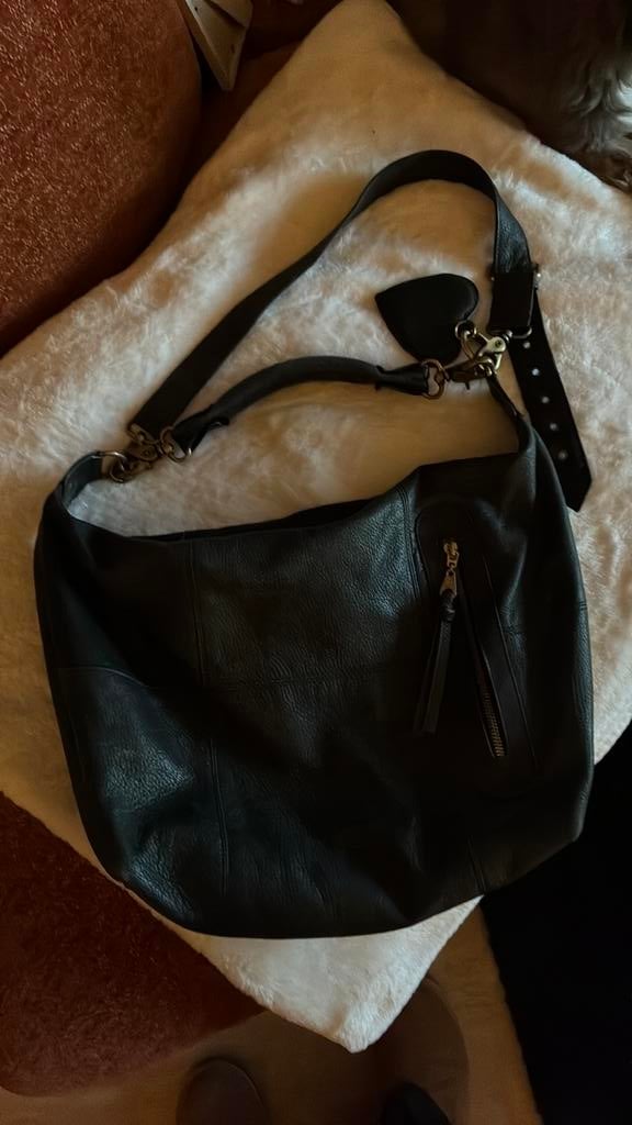 Fabienne Chapot zwarte handtas, Ophalen of Verzenden, Gebruikt, Zwart, Handtas