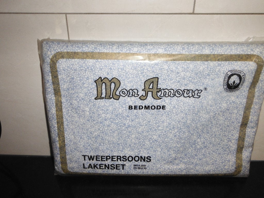 2 persoons laken +2 slopen, Ophalen, Wit, Overige typen, Katoen