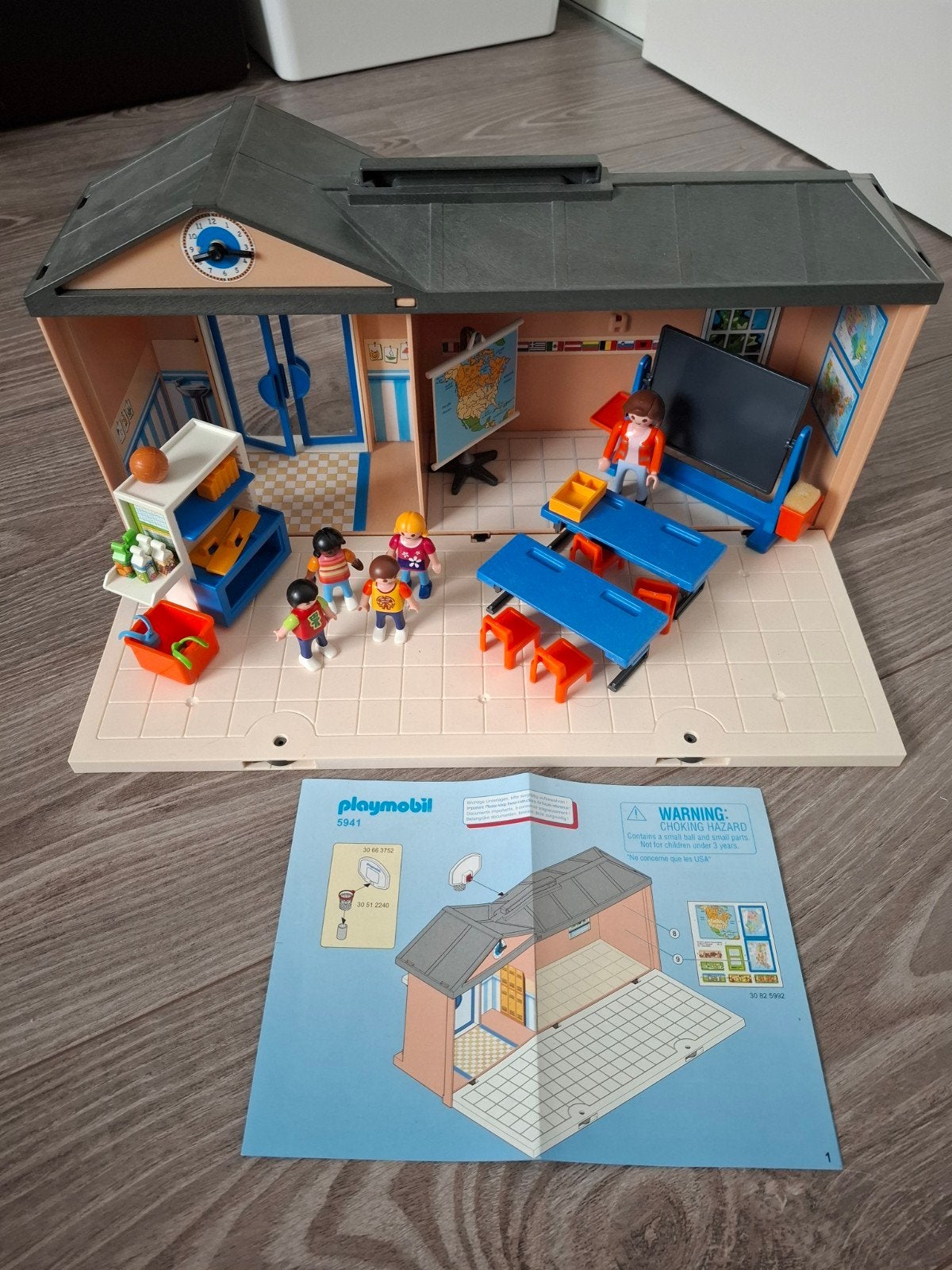 Playmobil Meeneem School - Compleet, Ophalen of Verzenden, Zo goed als nieuw, Complete set, Gebouw