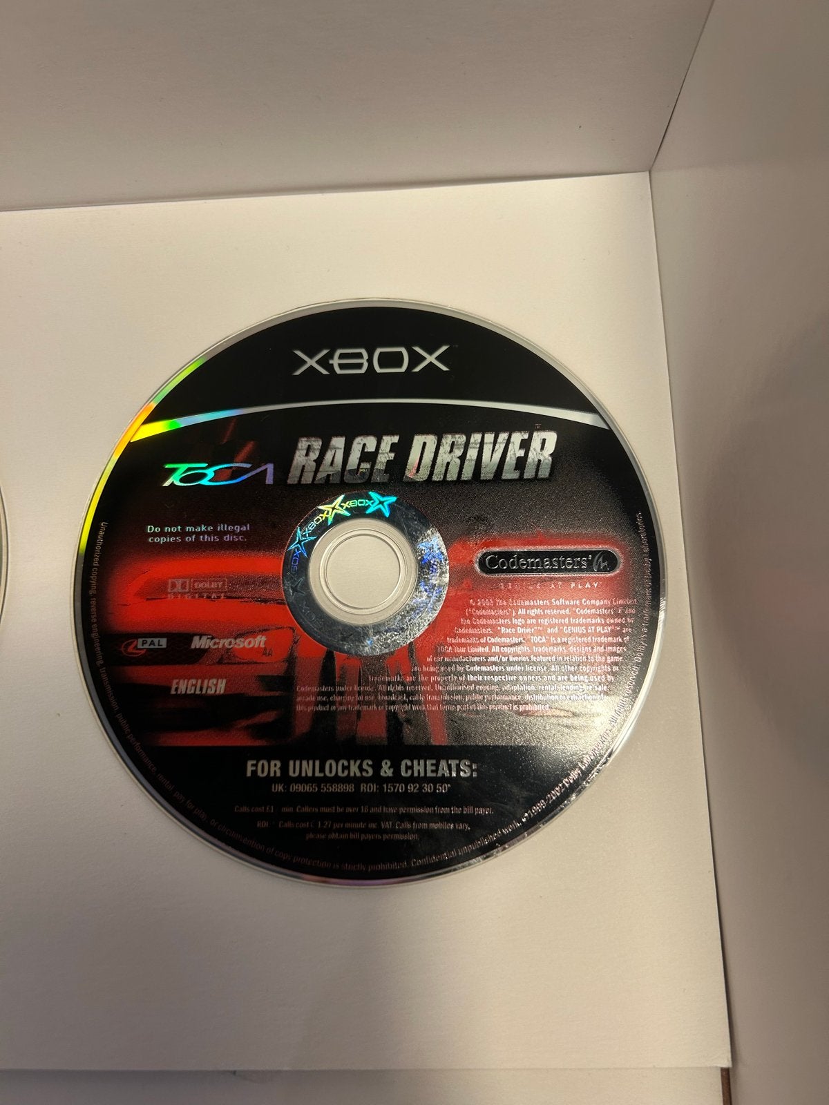 TOCA Race Driver - Xbox (Originele Xbox), Gebruikt, 1 speler, Racen en Vliegen, Ophalen of Verzenden