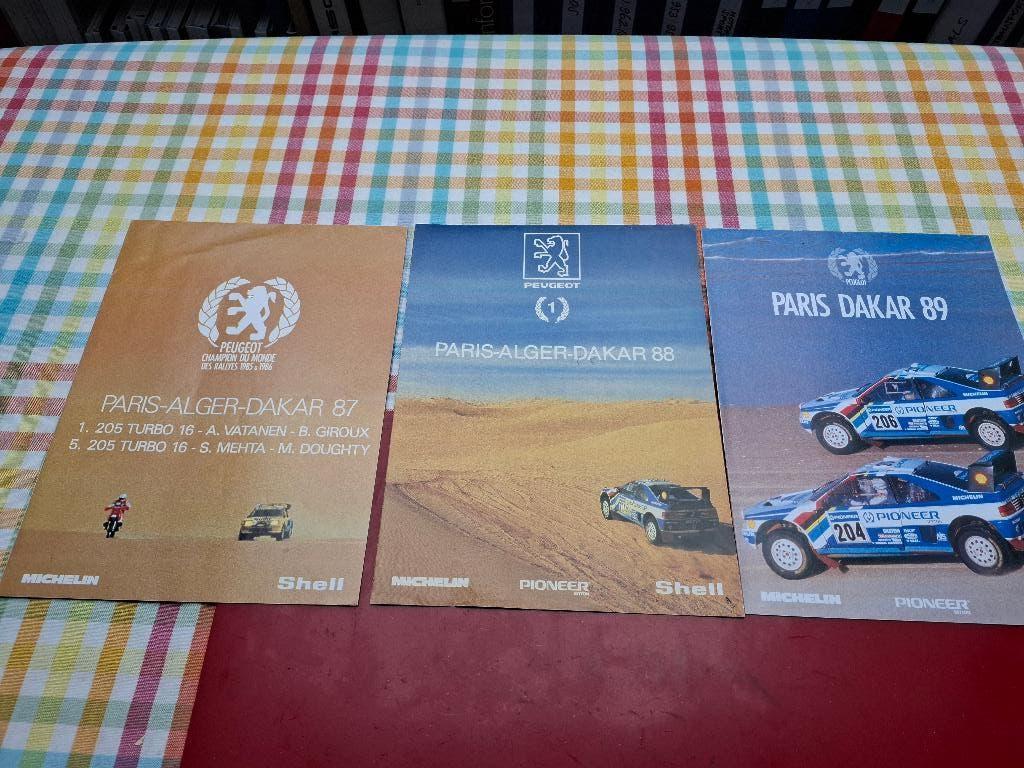 Peugeot 205 en 405 Turbo 16 Parijs - Dakar 87 88 89 setje, Peugeot Talbot Sport, Verzenden, Zo goed als nieuw, Peugeot