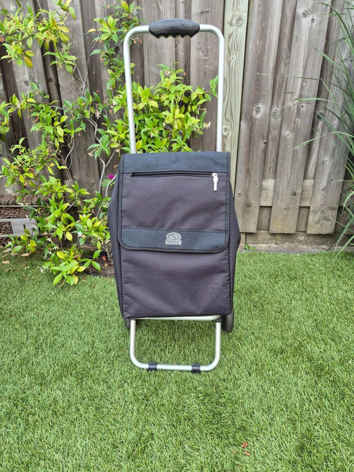 Boodschappentrolley merk Secc, Sieraden, Tassen en Uiterlijk, Tassen | Reistassen en Weekendtassen, Ophalen, 20 tot 30 cm, Zwart
