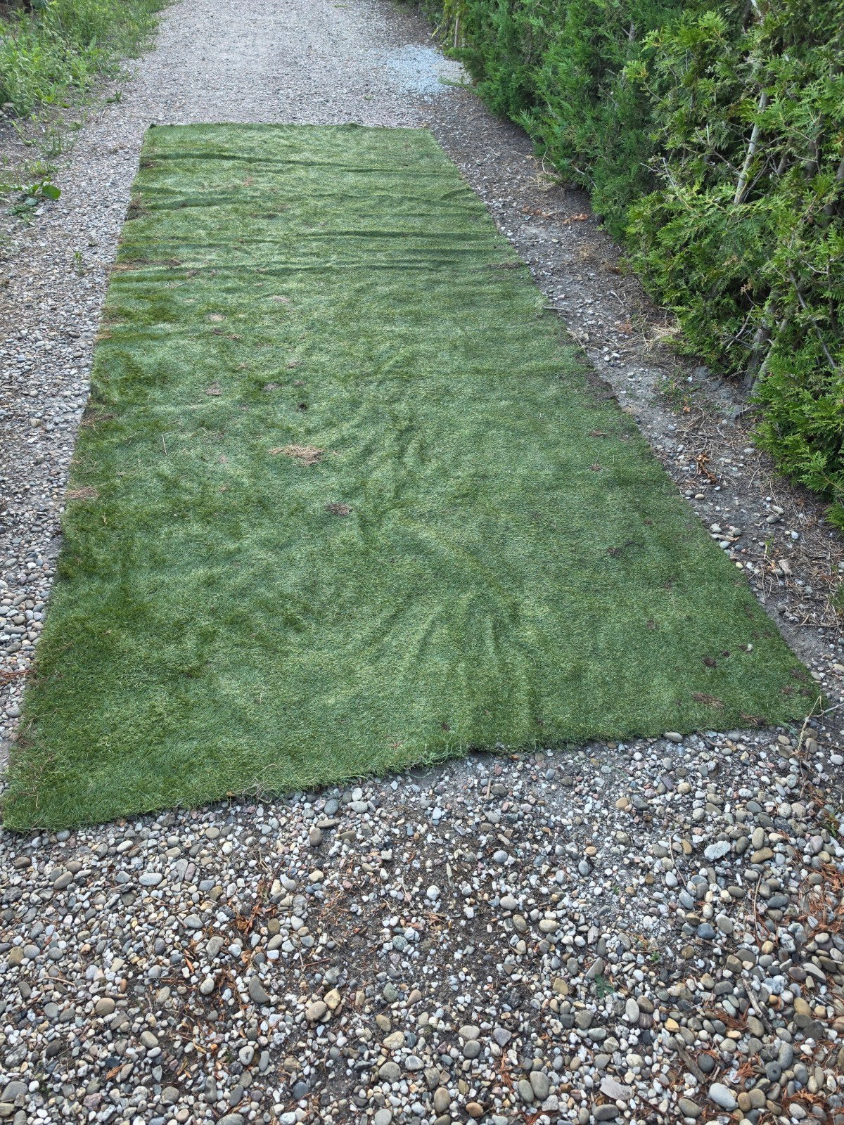 gebruikt stuk kunstgras, Tuin en Terras, Gras en Kunstgras, Ophalen, Gebruikt, Minder dan 10 m², Kunstgras