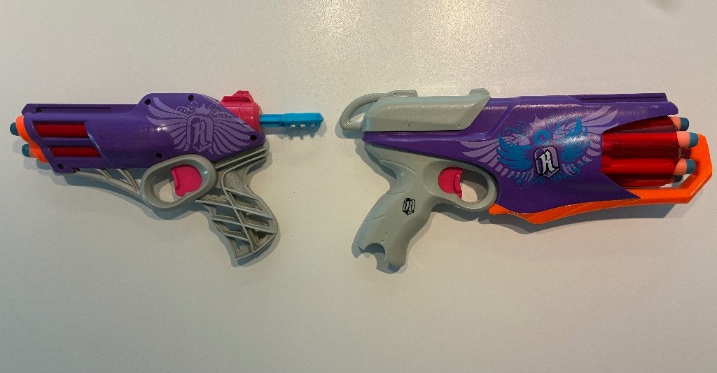 NERF Rebelle set – Messenger & Diamondista + pijltjes, Kinderen en Baby's, Ophalen of Verzenden, Gebruikt