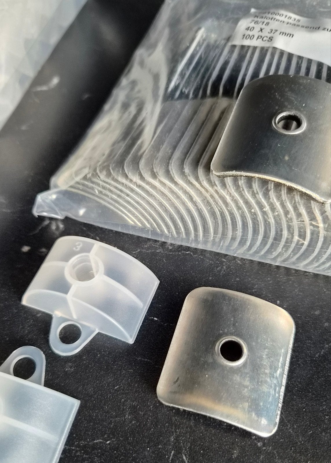 50 stuks Kalotten 76/18 voor golfplaat bevestiging, Ophalen of Verzenden, Nieuw, Minder dan 50 mm, Overige typen