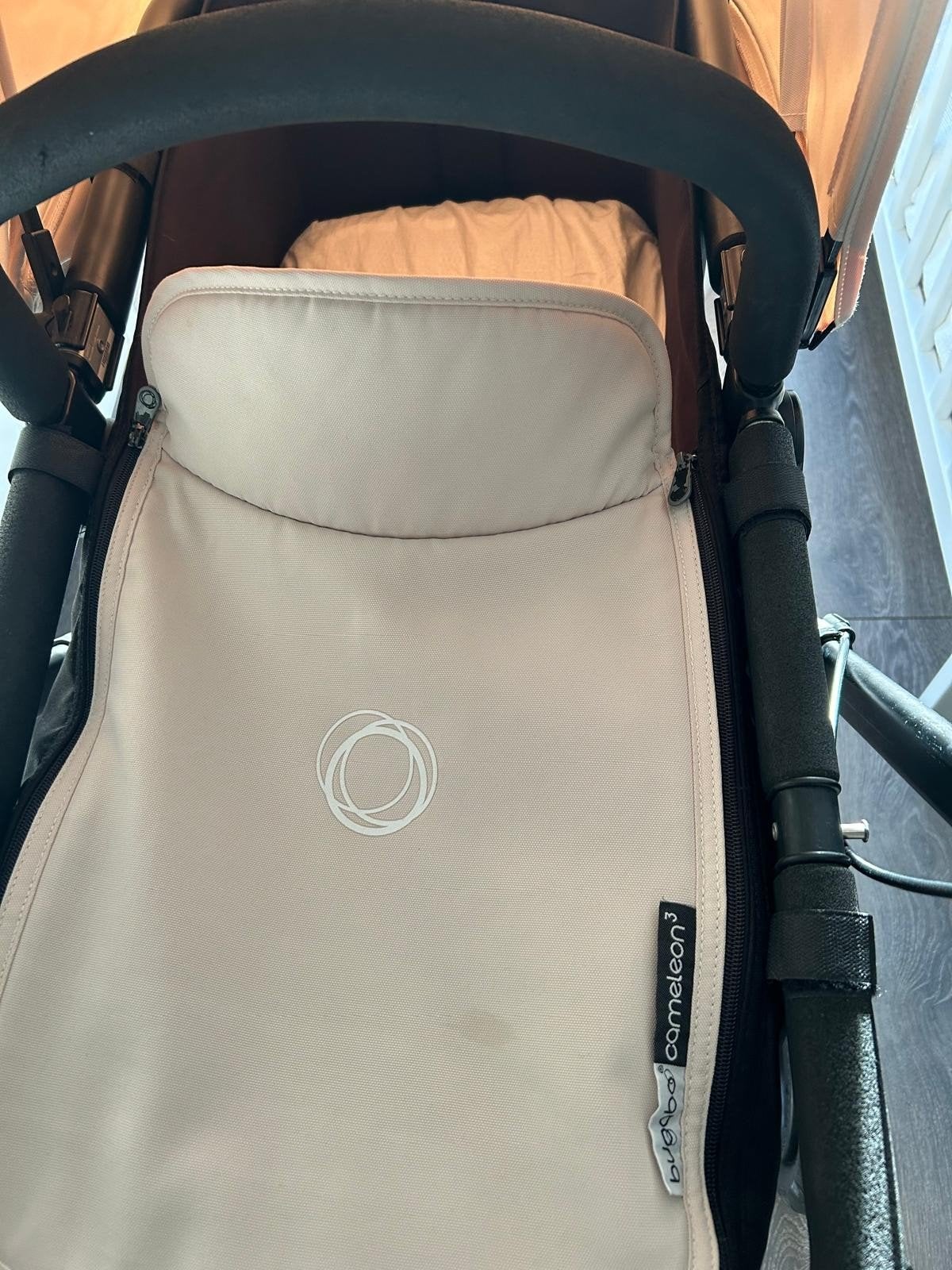 Bugaboo Cameleon 3 beige creme Kinderwagen met reiswieg, Ophalen, Zo goed als nieuw, Bugaboo, Met reiswieg