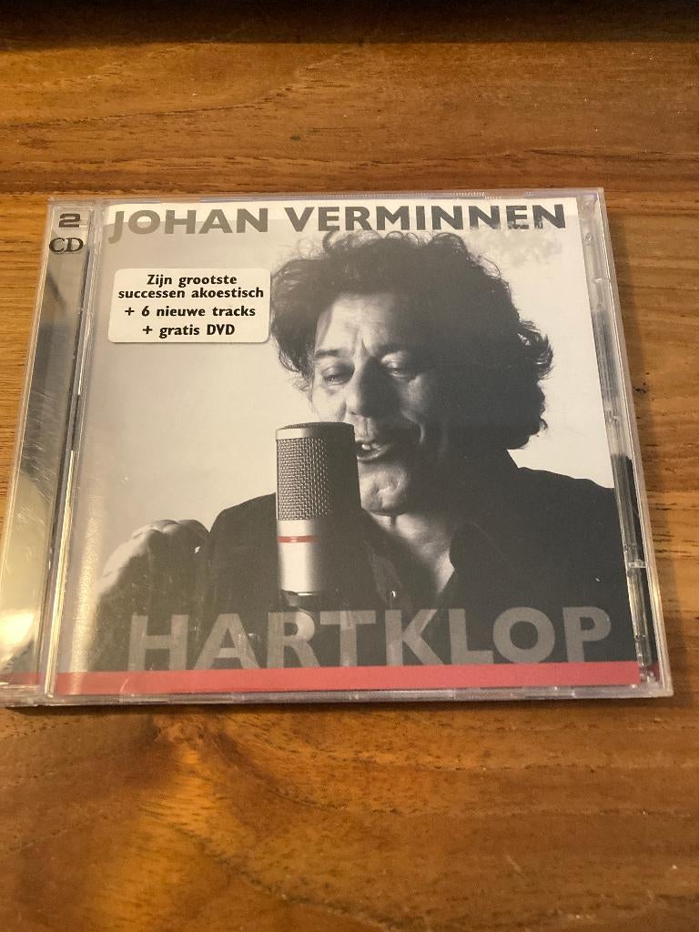 Johan Verminnen - Hartklop (CD / dvd met zes nieuwe tracks), Cd's en Dvd's, Ophalen of Verzenden, 2000 - 2009, Zo goed als nieuw