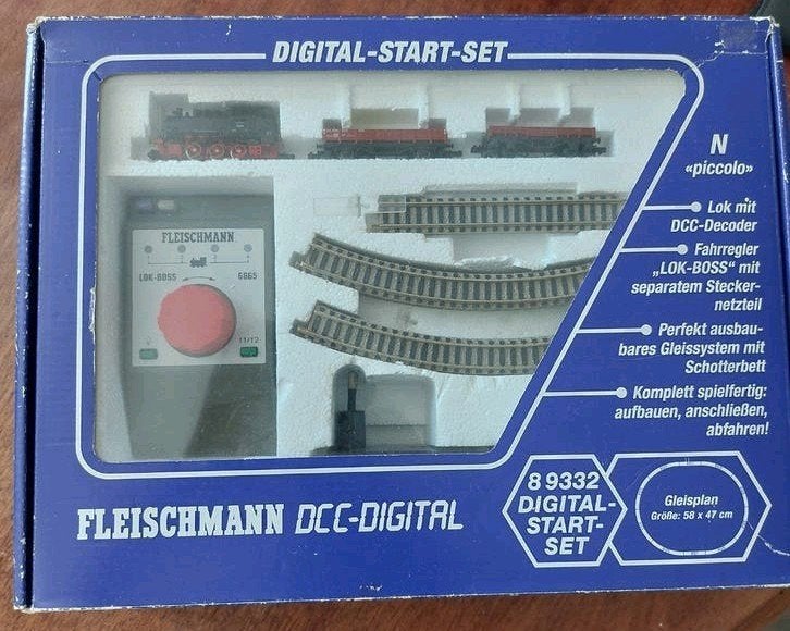 Fleischmann DCC Digitaal Startset met Stoomlocomotief, Hobby en Vrije tijd, Modeltreinen | N-Spoor, Ophalen of Verzenden, Gelijkstroom