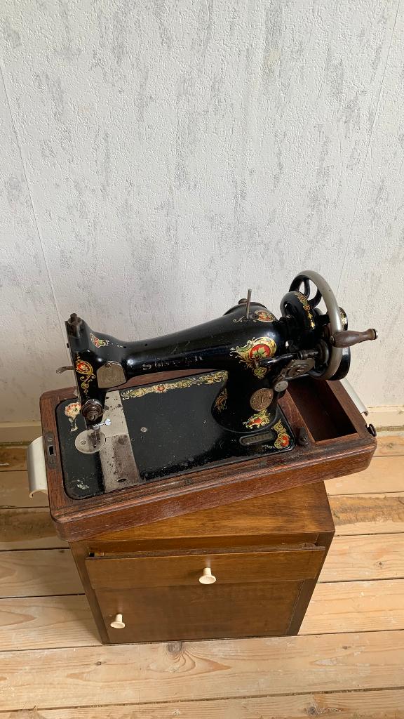 Antieke Singer Naaimachine, Antiek en Kunst, Ophalen