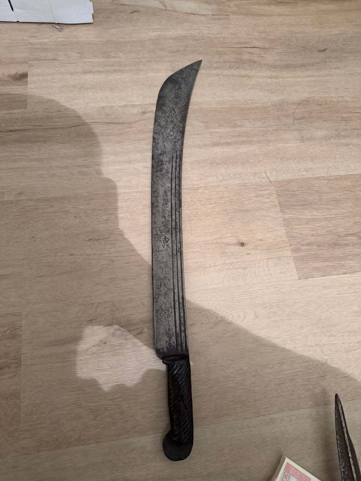 Prachtige Engelse Machette met gravering, Ophalen of Verzenden, Landmacht, Engeland