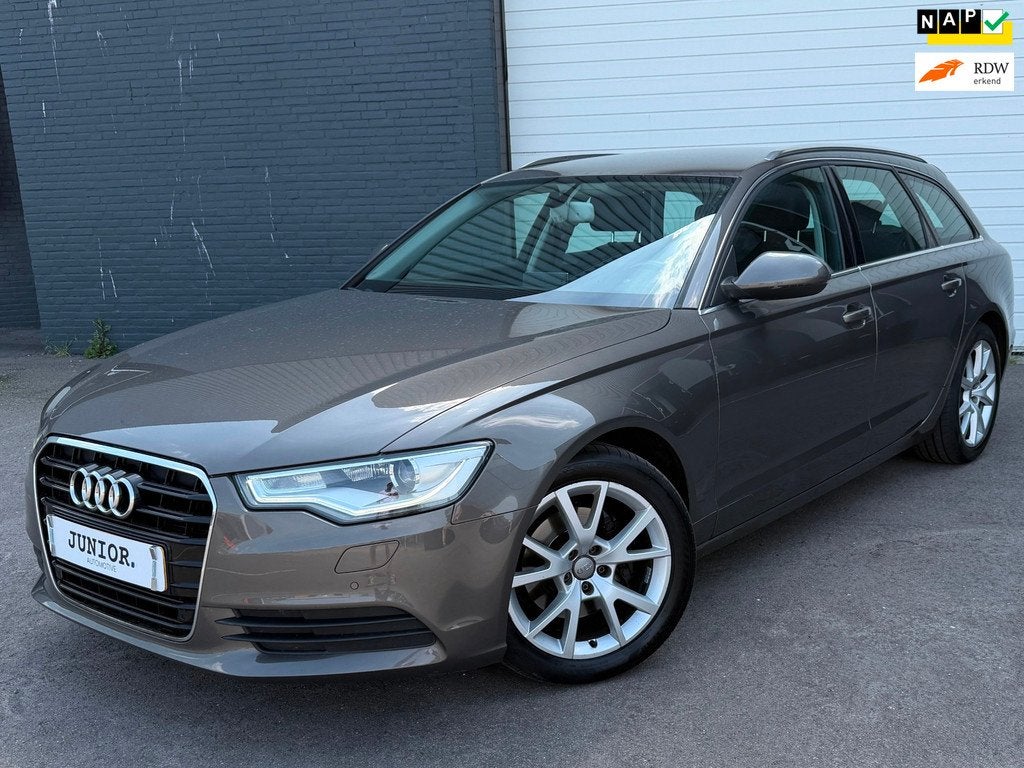 Audi A6 Avant 2.8 FSI Pro Line Plus DEALERONDERHOUDEN/LEDER/, Auto's, Audi, Euro 5, Gebruikt, Zwart, 2773 cc