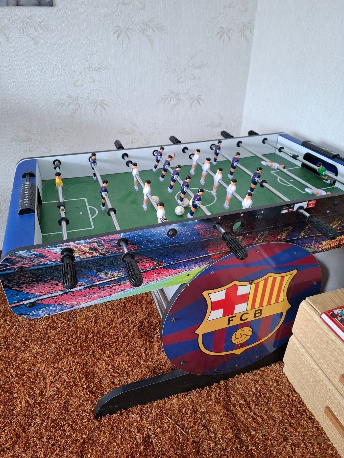 Voetbaltafel FC Barcelona - Plezier voor jong en oud!, Kinderen en Baby's, Speelgoed | Voetbaltafels, Ophalen, Gebruikt