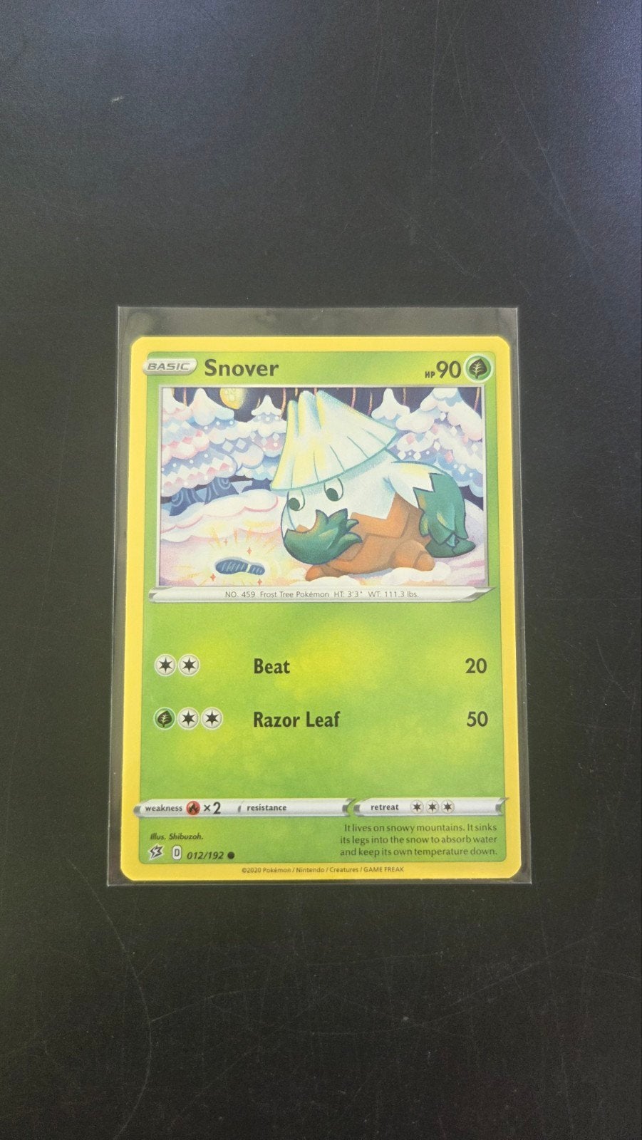 Snover 012/192 - Rebel Clash Pokémon kaart, Verzenden, Zo goed als nieuw, Losse kaart