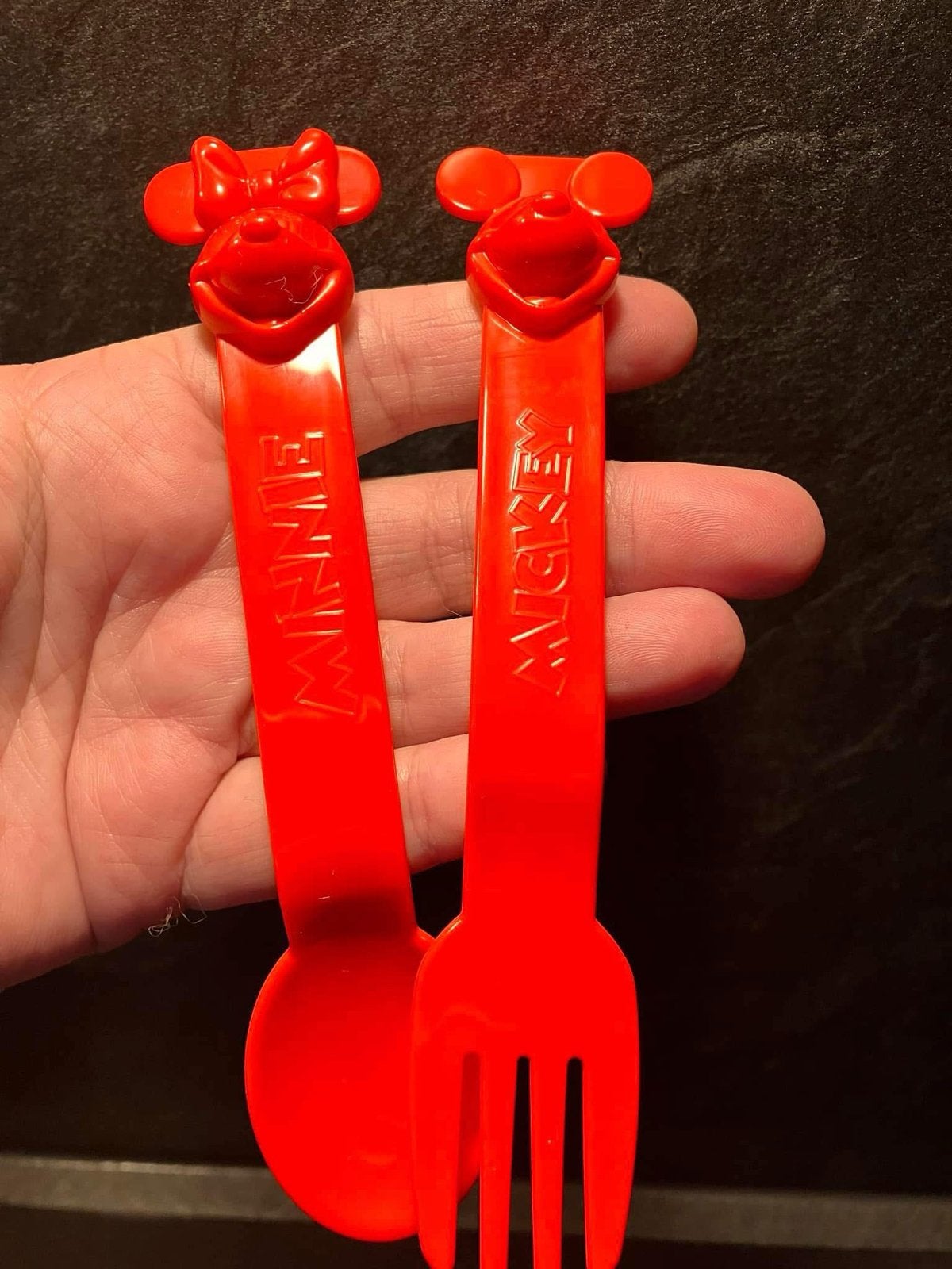 Mickey en Minnie Mouse bestekset Tupperware, Ophalen of Verzenden, Nieuw, Rood, Overige typen
