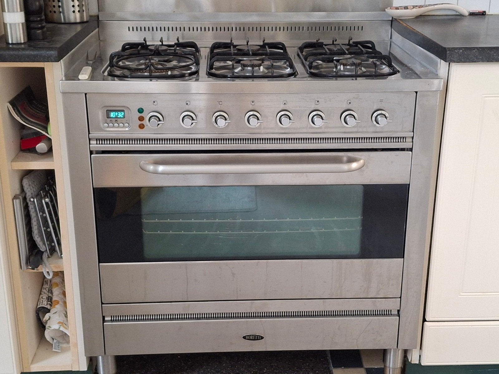 borretti oven, Witgoed en Apparatuur, Ophalen, Gebruikt, 60 cm of meer, Gas