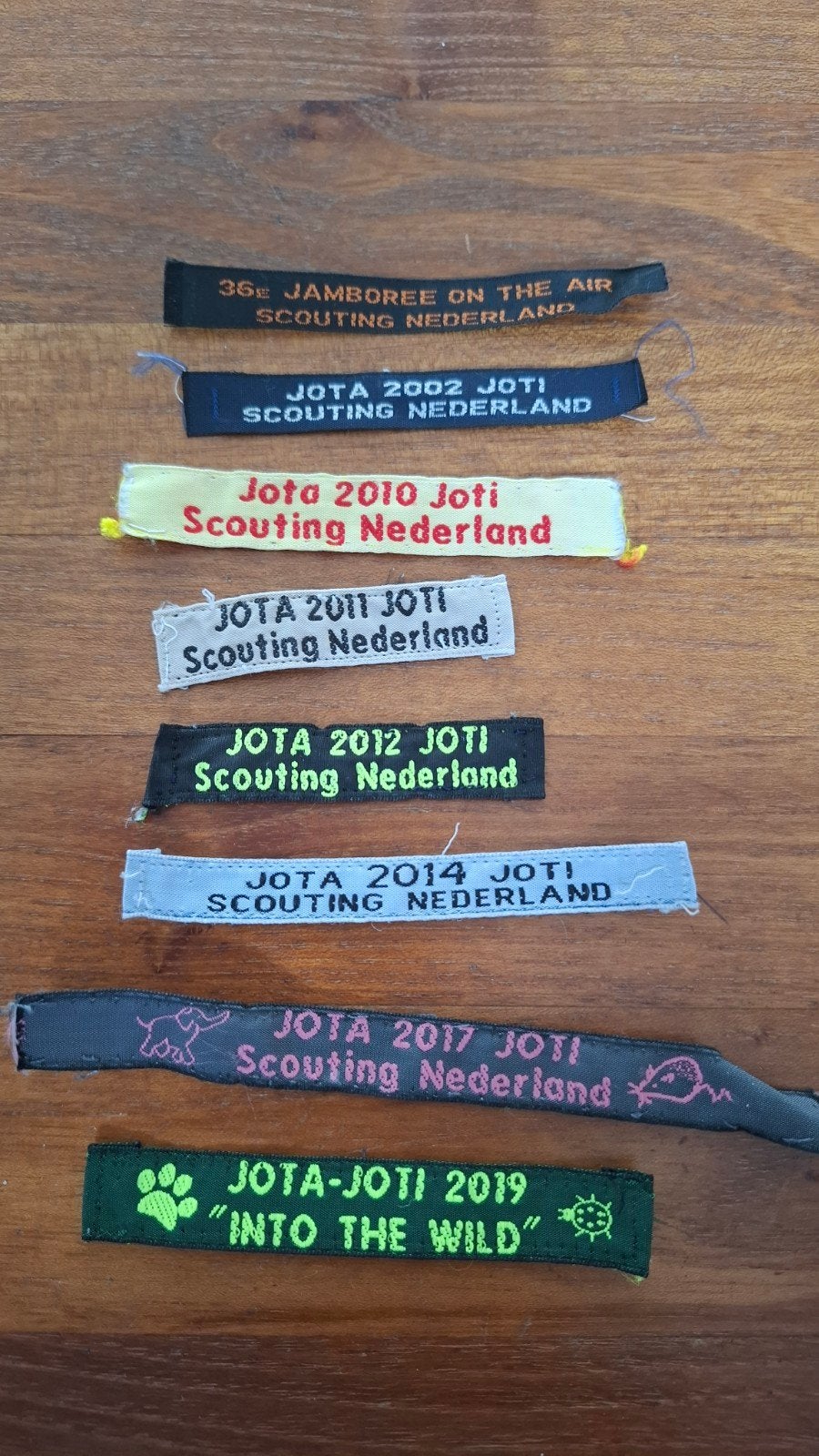 Scouting JOTA / JOTI naambandjes, Ophalen of Verzenden