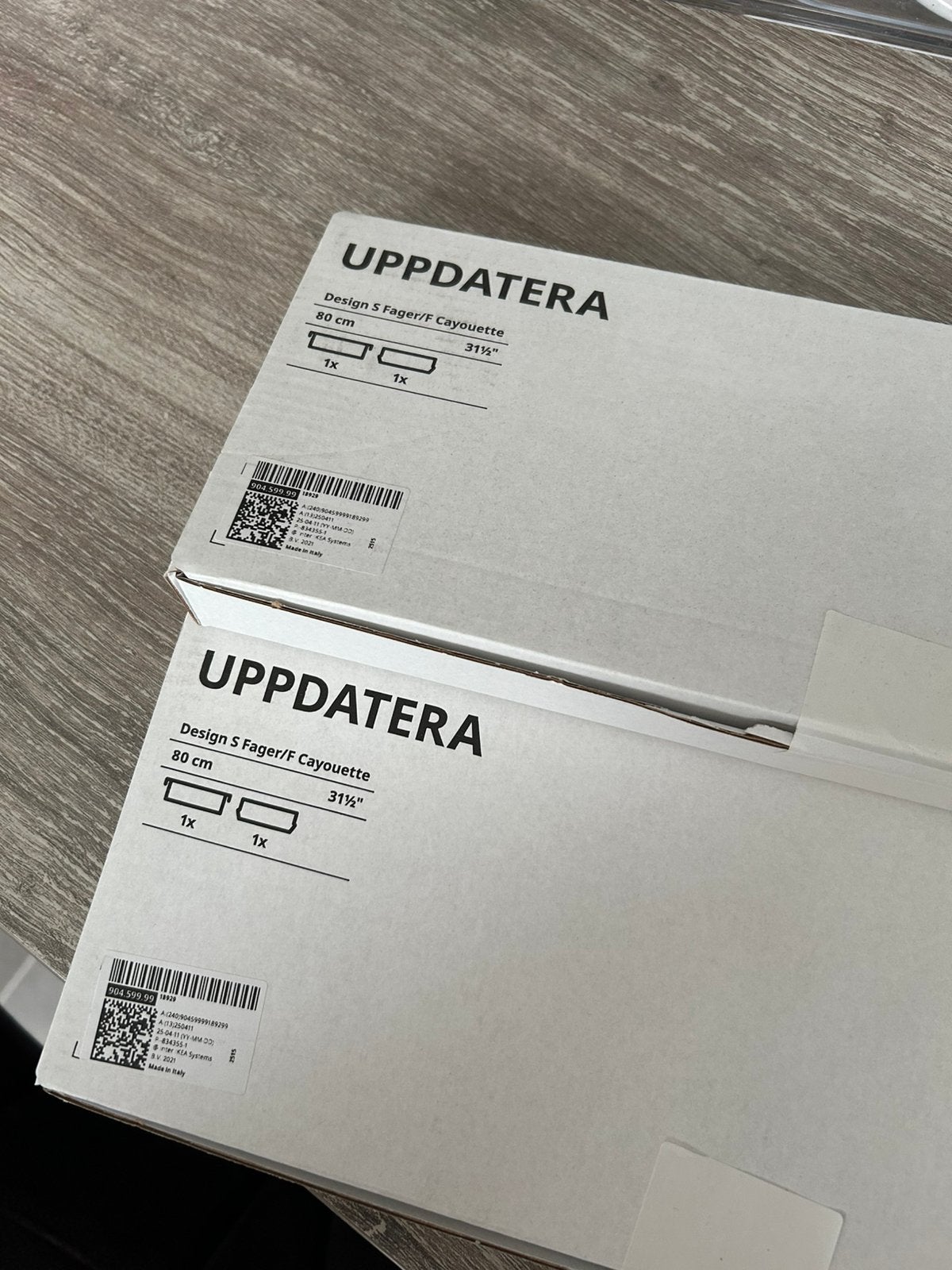 2x ikea uppdatera ladeverdeler wit / 80 cm / 904.599.99, Huis en Inrichting, Keuken | Keukenbenodigdheden, Ophalen of Verzenden