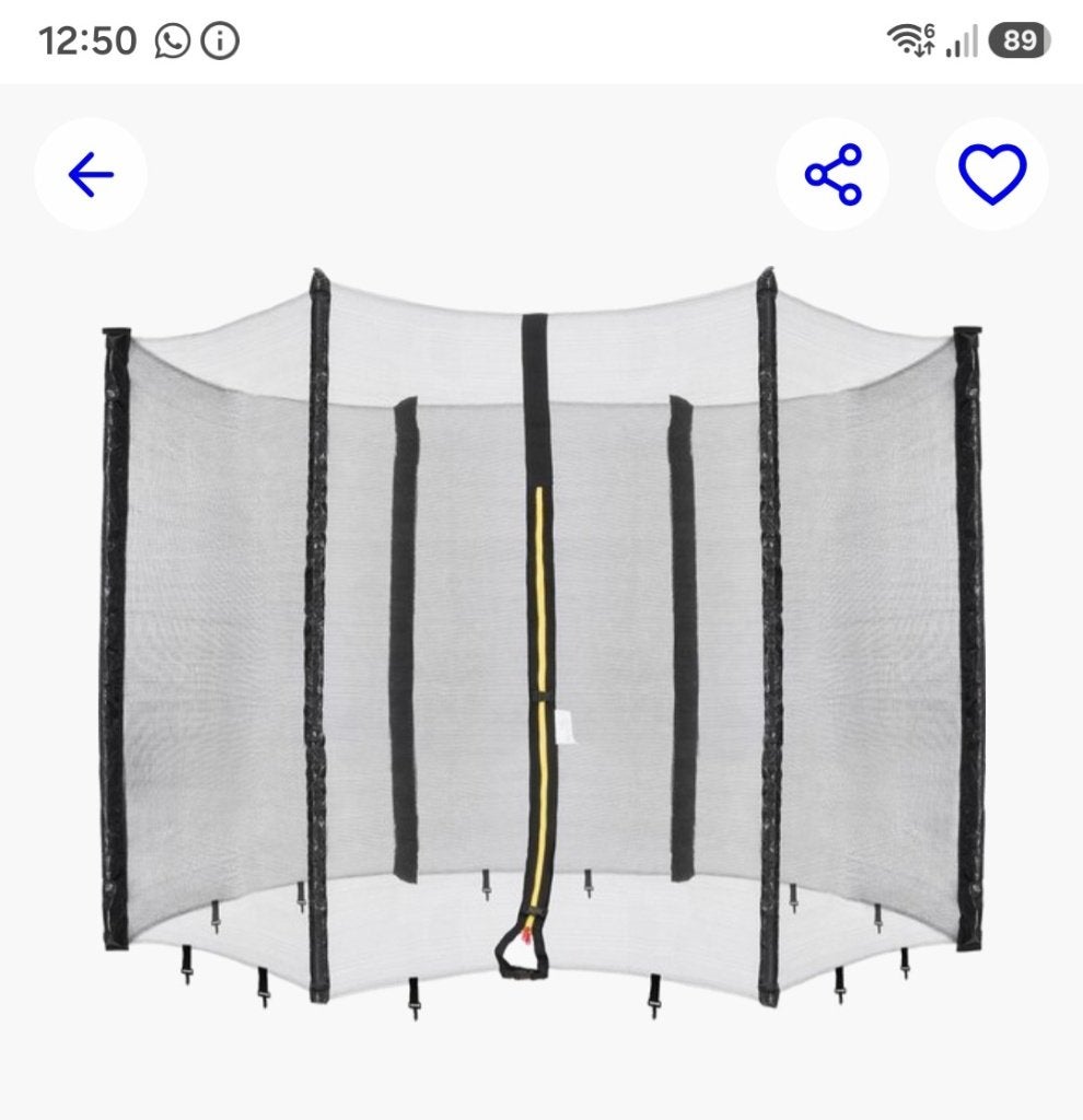 Trampoline veiligheidsnet 305 cm - 6 palen - Nieuw, Kinderen en Baby's, Speelgoed | Buiten | Trampolines, Ophalen of Verzenden