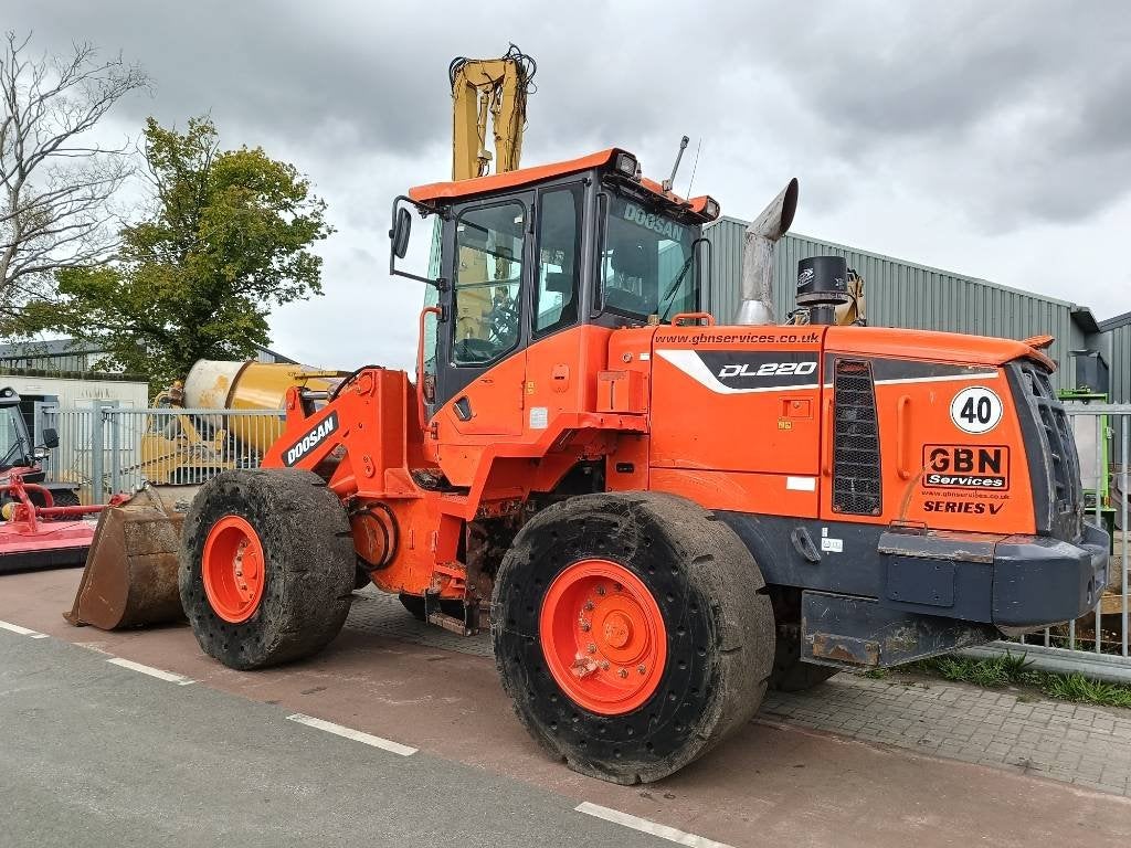 Doosan DL 220 DL200 DL250 DL180 shovel wiellader loader, Wiellader of Shovel