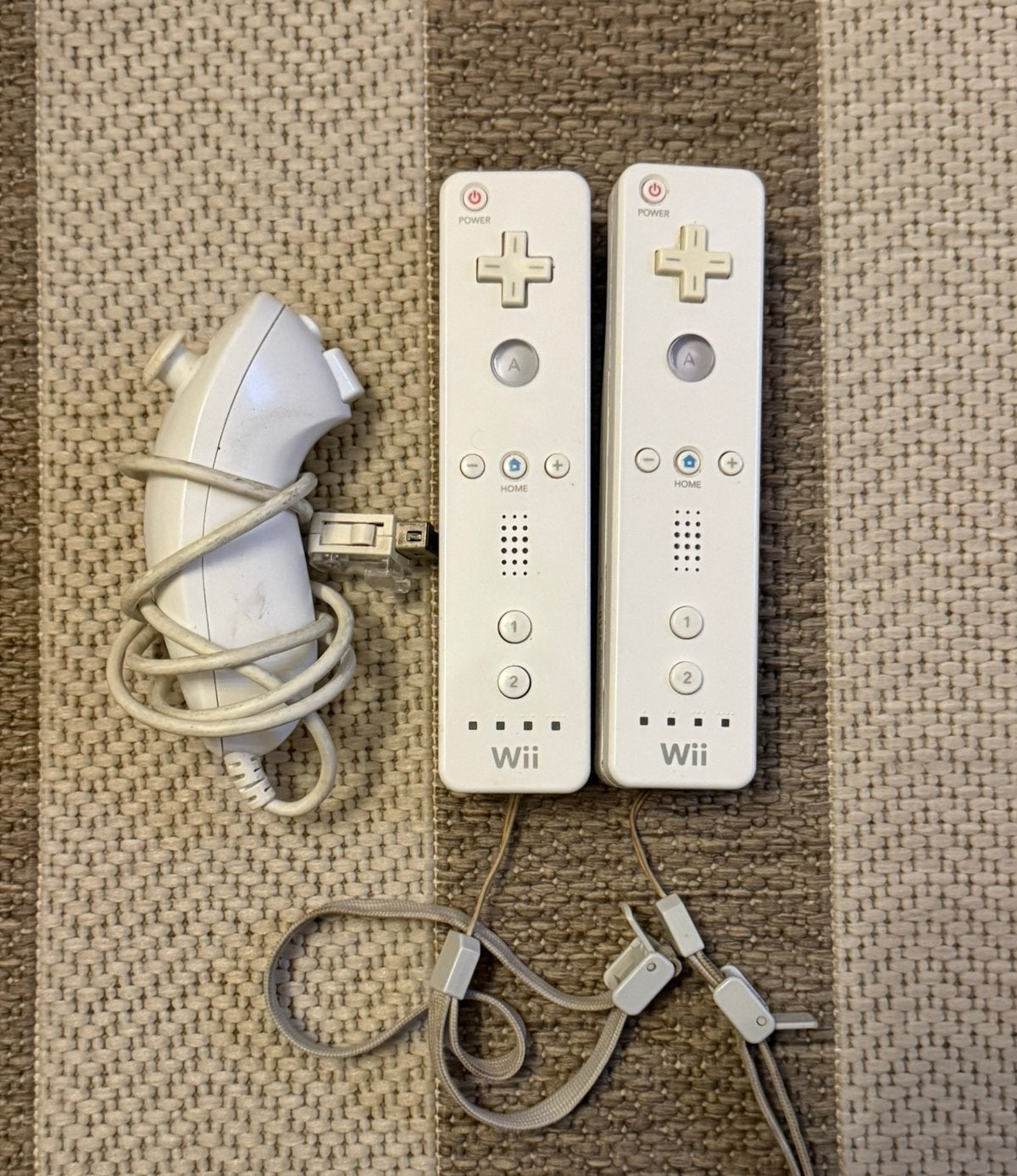 Originele Wii Controllers & Nunchuk, Ophalen of Verzenden, Zo goed als nieuw, Wii, Wii-mote of Nunchuck