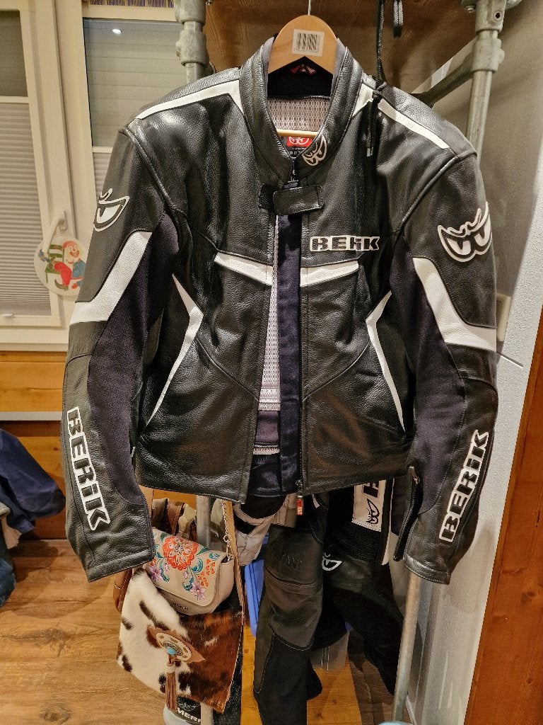 Leren motorpak, Motoren, Kleding | Motorkleding, Ophalen, Berik, Tweedehands, Heren
