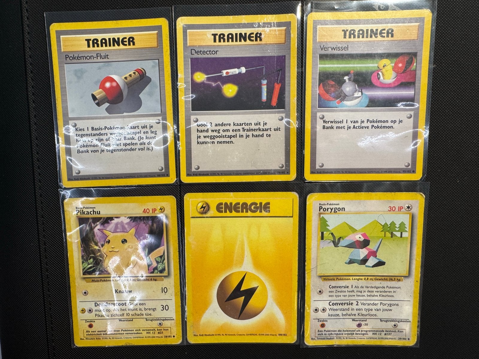 6 Nederlandse base set kaarten 1999-2000, Ophalen of Verzenden, Gebruikt, Meerdere kaarten