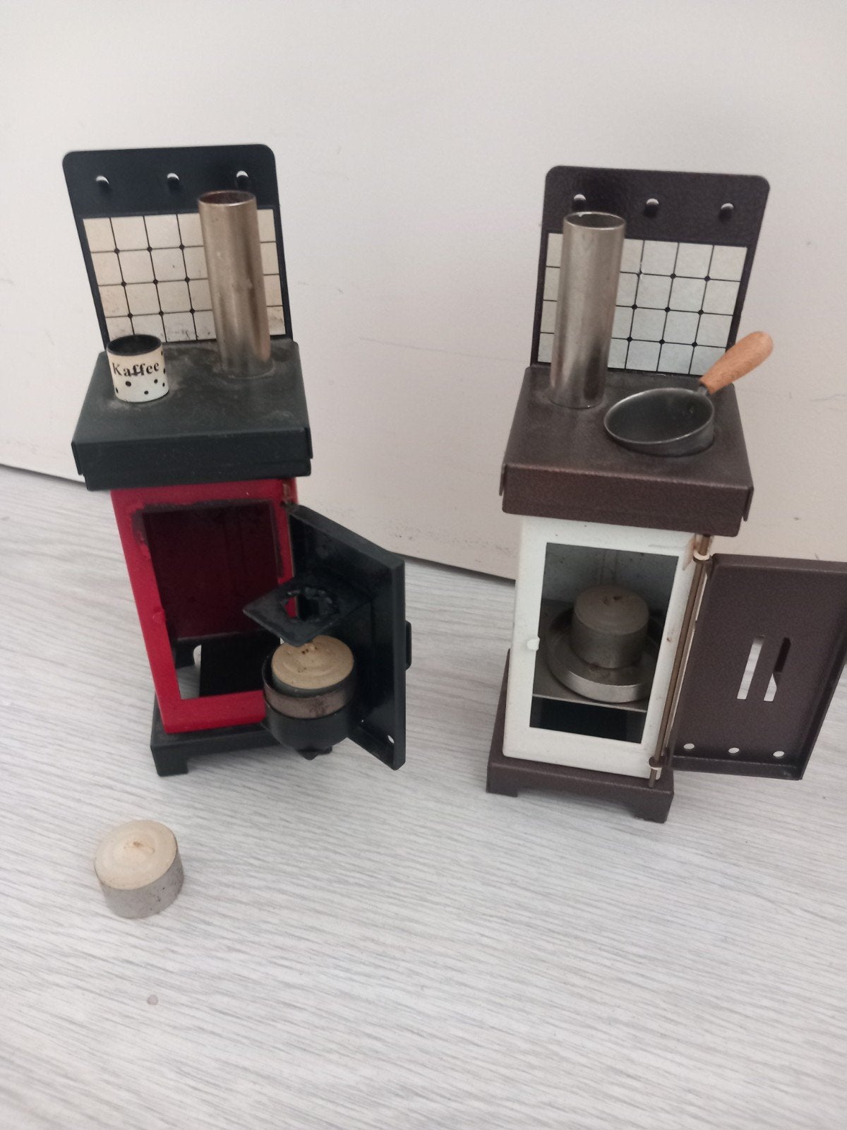 Miniatuur rookovens van Huss Germany met kaarsen, Ophalen of Verzenden, Gebruikt, Poppenhuis