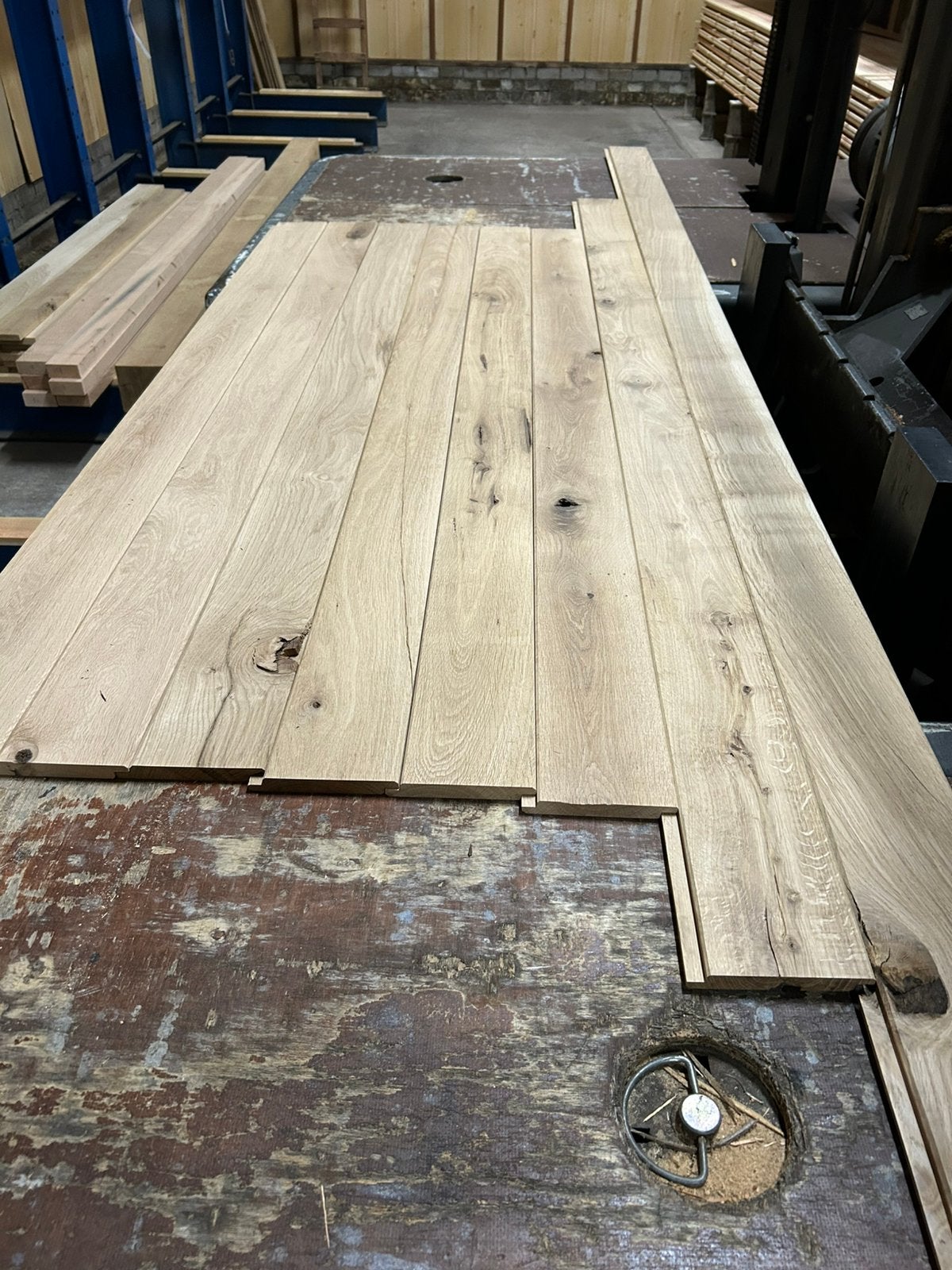 Restant partijtje eiken shiplap halfhout visbek kd 18x130wb, Ophalen, Zo goed als nieuw, 250 cm of meer, Planken