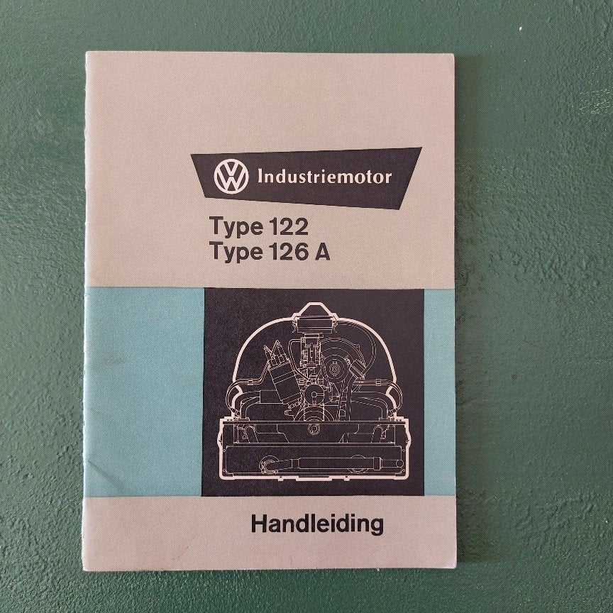 NLD VW handleiding type 122 / 126 A (industrie motor ) 1970, Ophalen of Verzenden