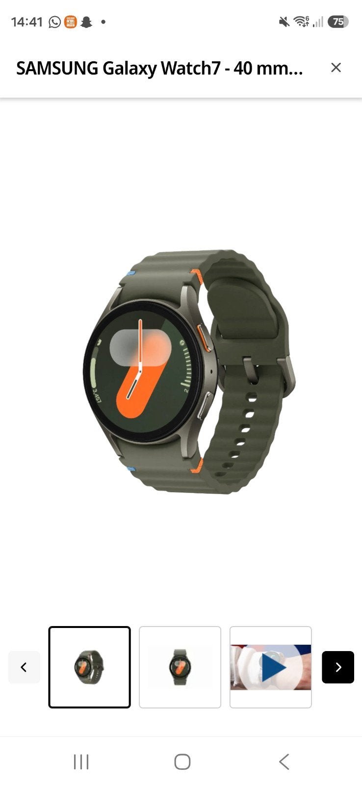 Samsung Galaxy Watch7 groen 40mm LTE - Nieuw in doos (sealed, Nieuw, Ophalen of Verzenden, GPS, Samsung
