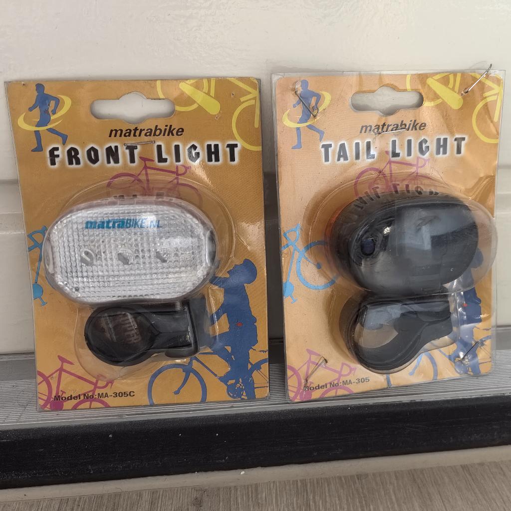 Verscheidene LED-fietslampjes voor en achter, Ophalen of Verzenden, Nieuw, Batterij, Verlichtingsset
