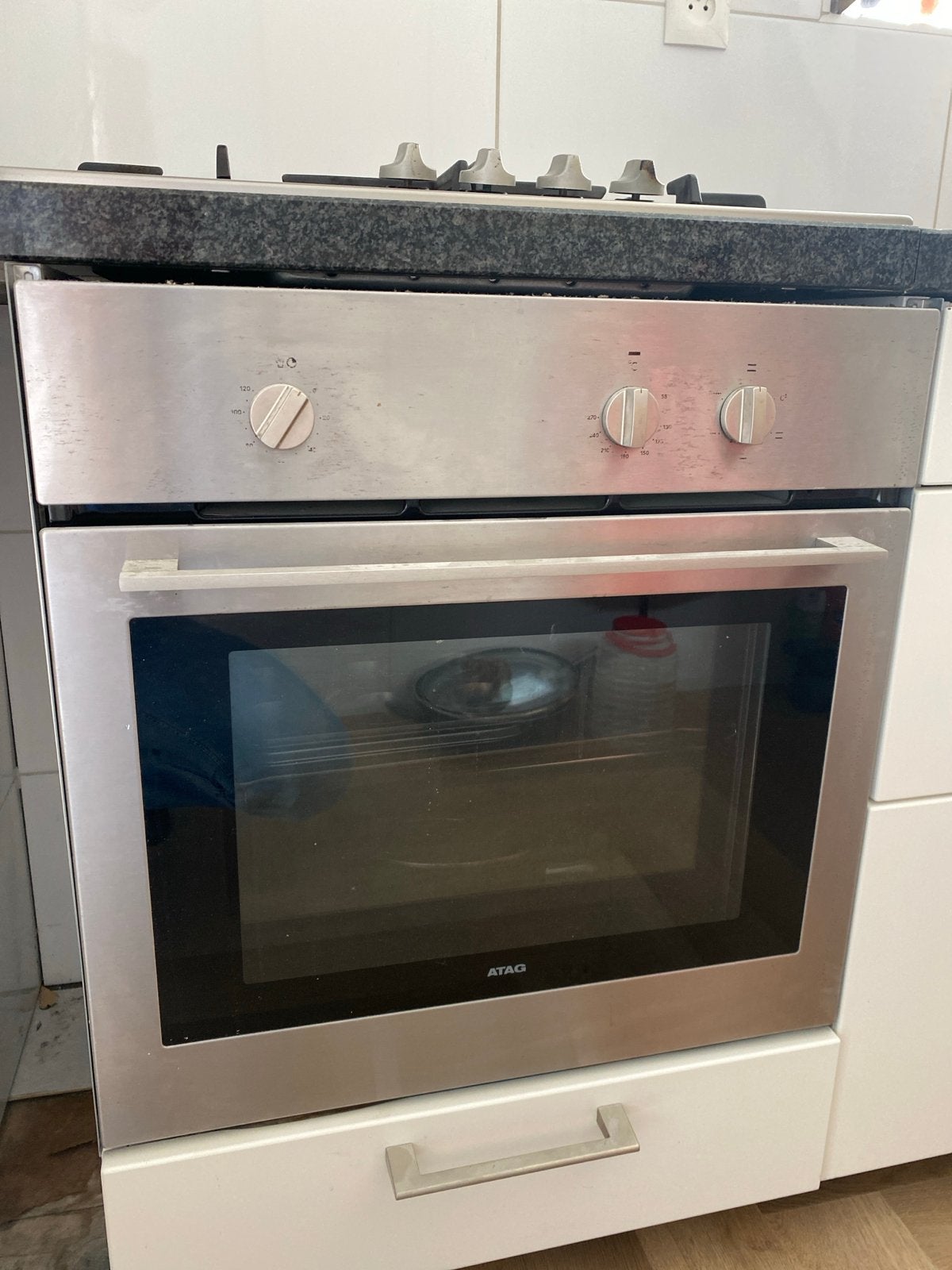 ATAG Inbouw Oven met Kookplaat - Gebruikt, Ophalen, Gebruikt, Oven, 55 tot 60 cm