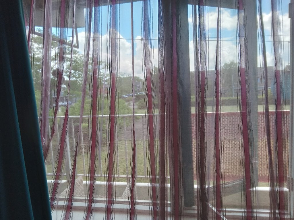 2x Vintage/ Eclectische vitrage HxB 240x180cm (360cm totaal), Huis en Inrichting, Stoffering | Gordijnen en Lamellen, Zo goed als nieuw