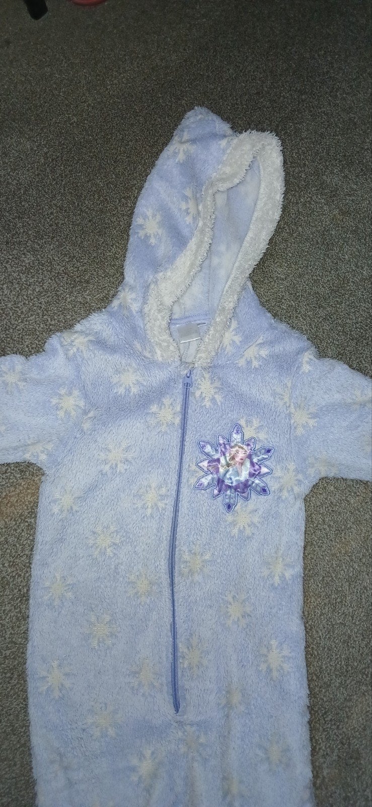 Mooie lekkere warme Frozen Onesie Maat 122/128, Ophalen, Nacht- of Onderkleding, Frozen II, Meisje