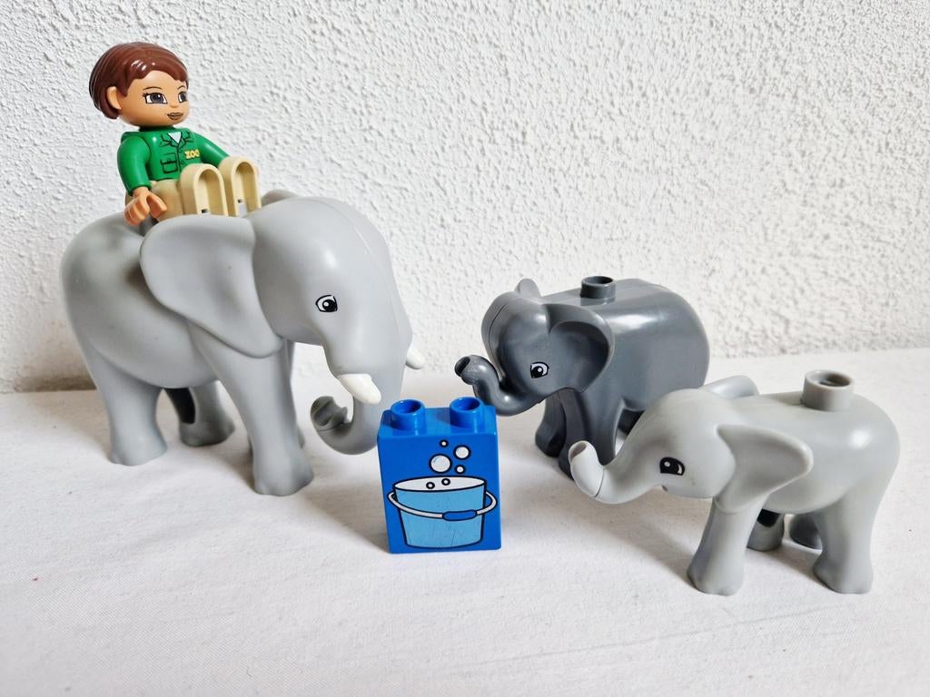 Duplo dierentuin safari dieren olifant, Kinderen en Baby's, Speelgoed | Duplo en Lego, Ophalen of Verzenden, Gebruikt, Duplo