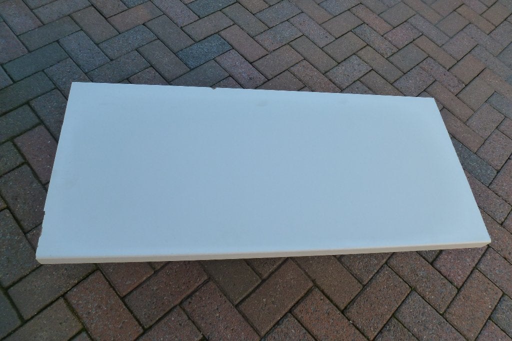 Kunststof vensterbank wit hpl / melamine, Doe-het-zelf en Verbouw, Plinten en Afwerking, Ophalen, Kunststof, Vensterbanken, Zo goed als nieuw