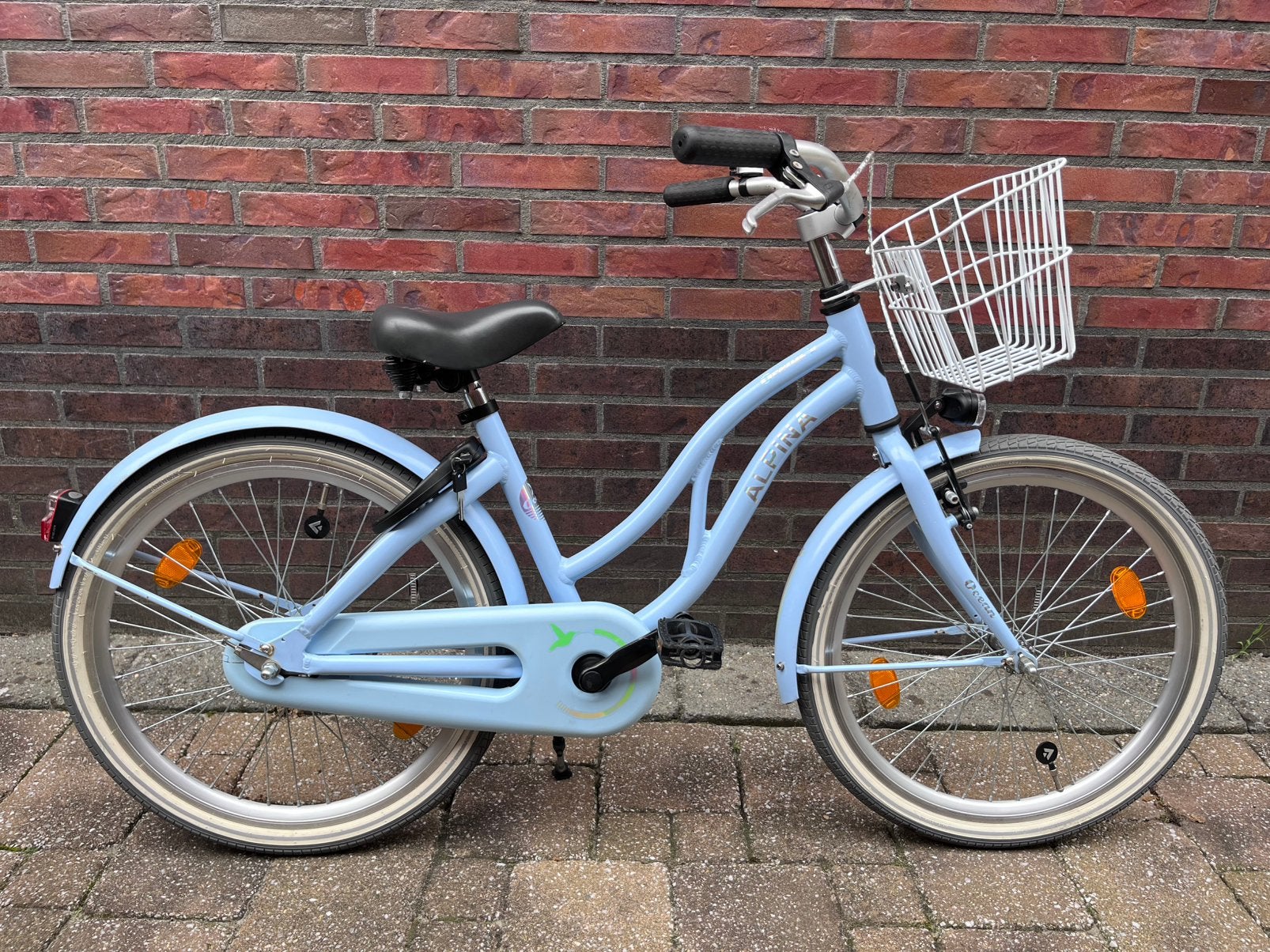 Alpina Ocean 22” meisjesfiets, Ophalen, 22 inch, Gebruikt, Velgrem