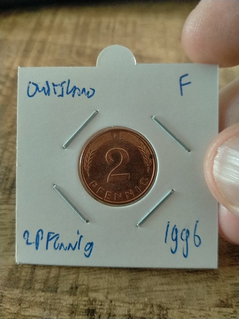 Duitsland 2 Pfennig 1996 F, Verzenden, Duitsland, Losse munt