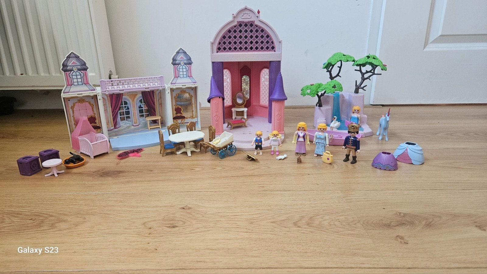 Grote Playmobil prinsessenverzameling – paleis, eenhoorn, sp, Ophalen of Verzenden, Gebruikt