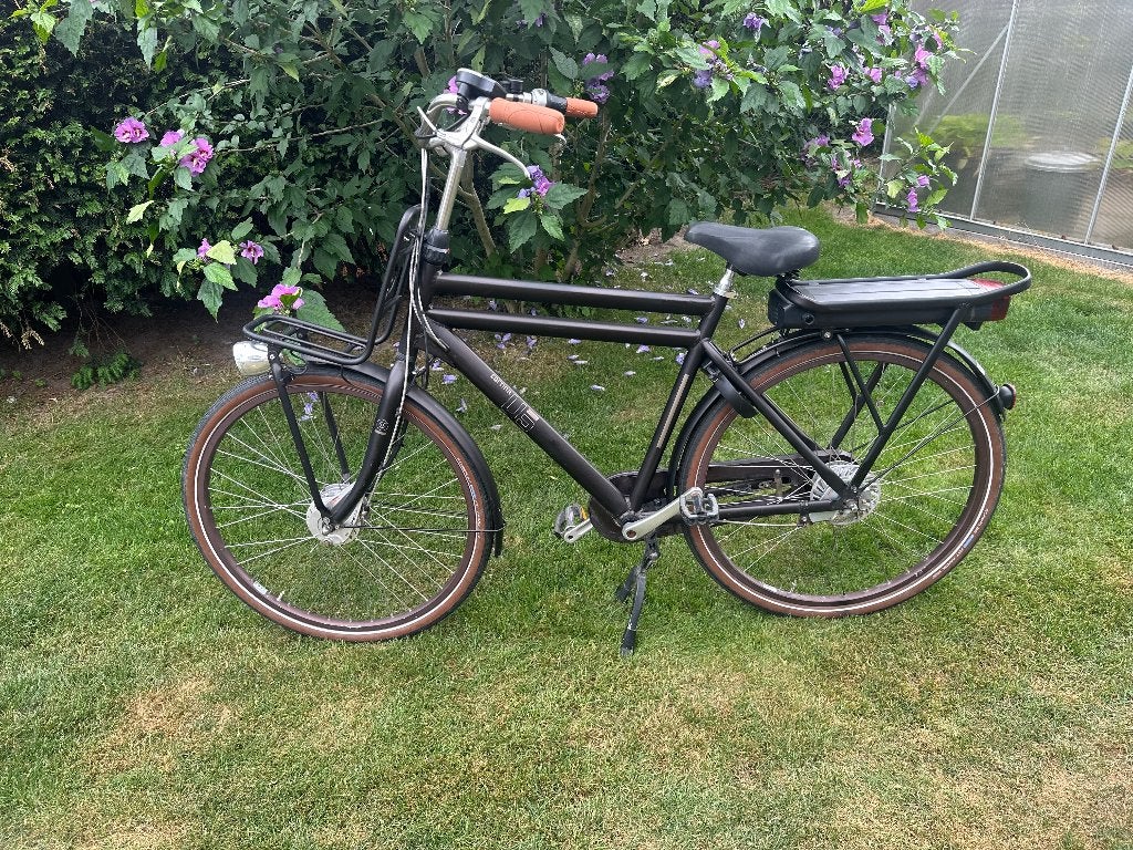 Cortina electrische heren transportfiets, Fietsen en Brommers, Elektrische fietsen, Ophalen, Gebruikt, Cortina, 55 tot 59 cm