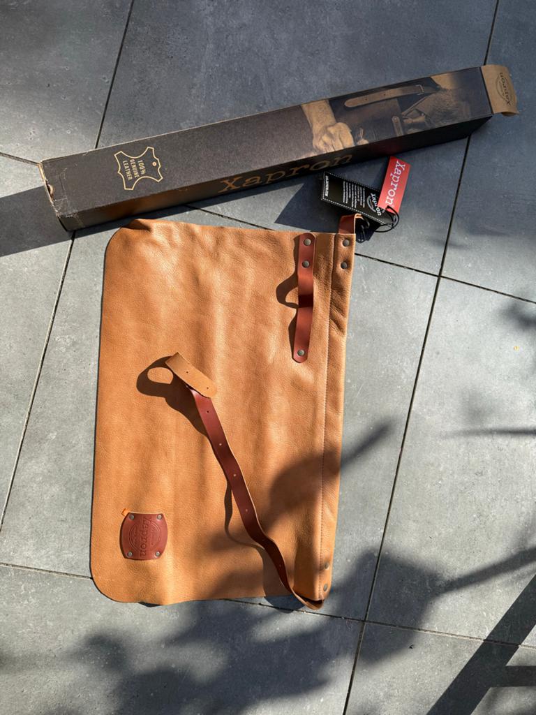 Xapron Leren Sloof Kort - Bruin, Kleding | Heren, Ophalen, Nieuw, Bruin