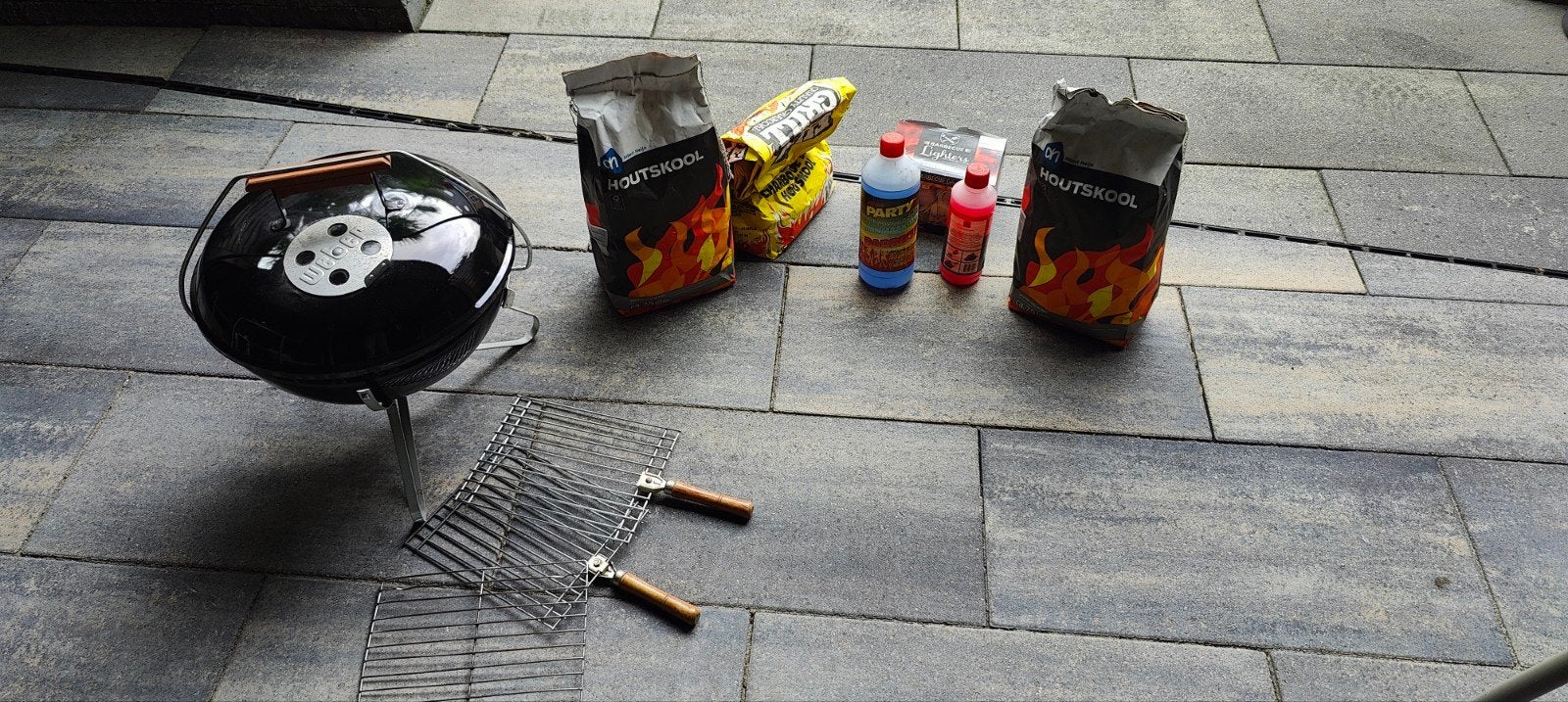 Weber bbq, Ophalen