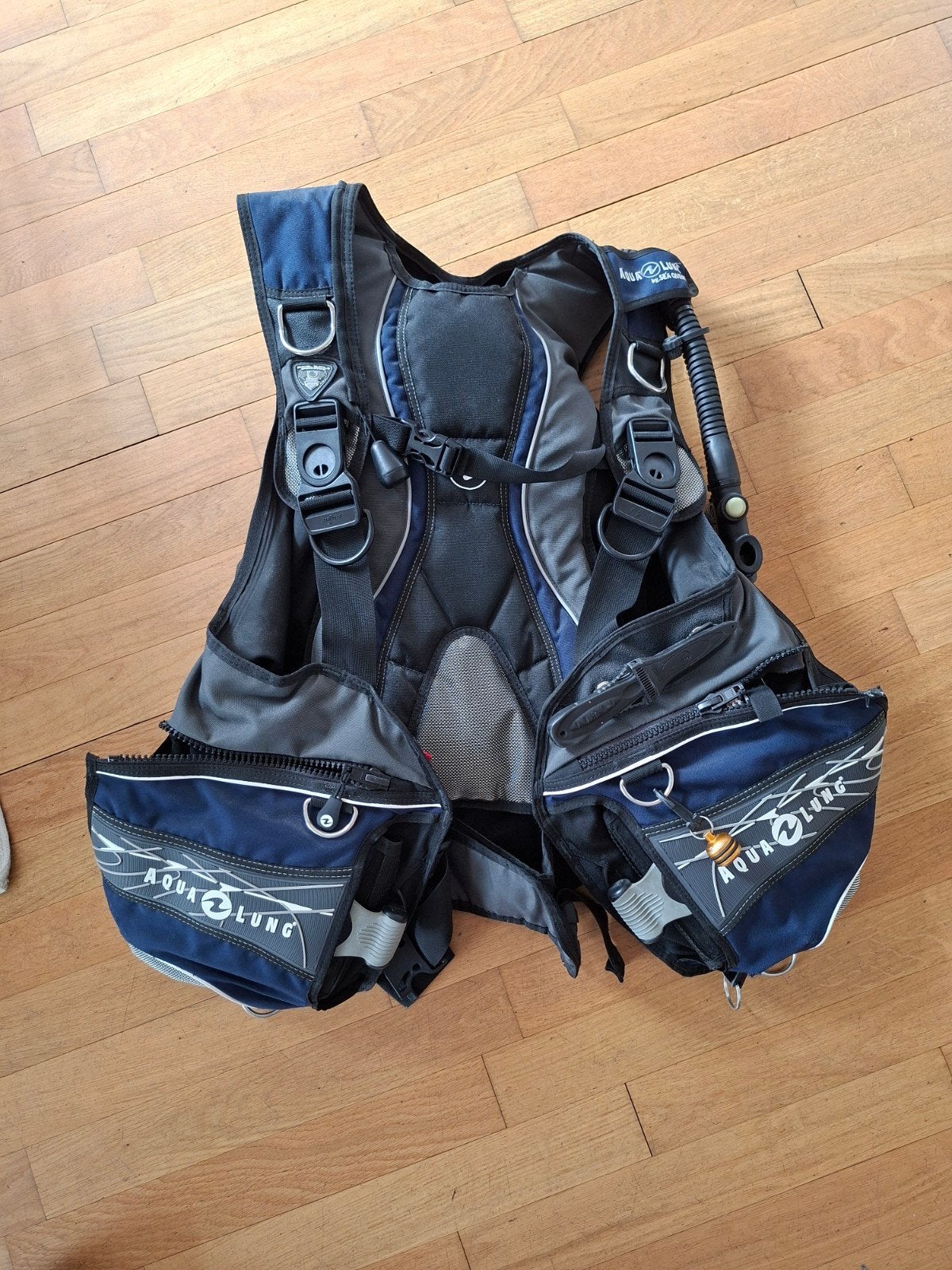Duikvest aquarium lung, Ophalen, Duikpak