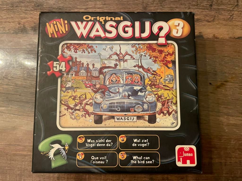 Wasgij mini puzzels 1 en 3 beide compleet voor €6,-, Ophalen of Verzenden, Minder dan 500 stukjes, Zo goed als nieuw, Legpuzzel