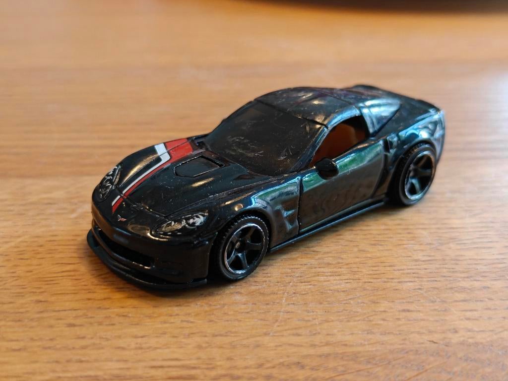 Matchbox Chevy Corvette ZR1 ZWART, Ophalen of Verzenden, Auto