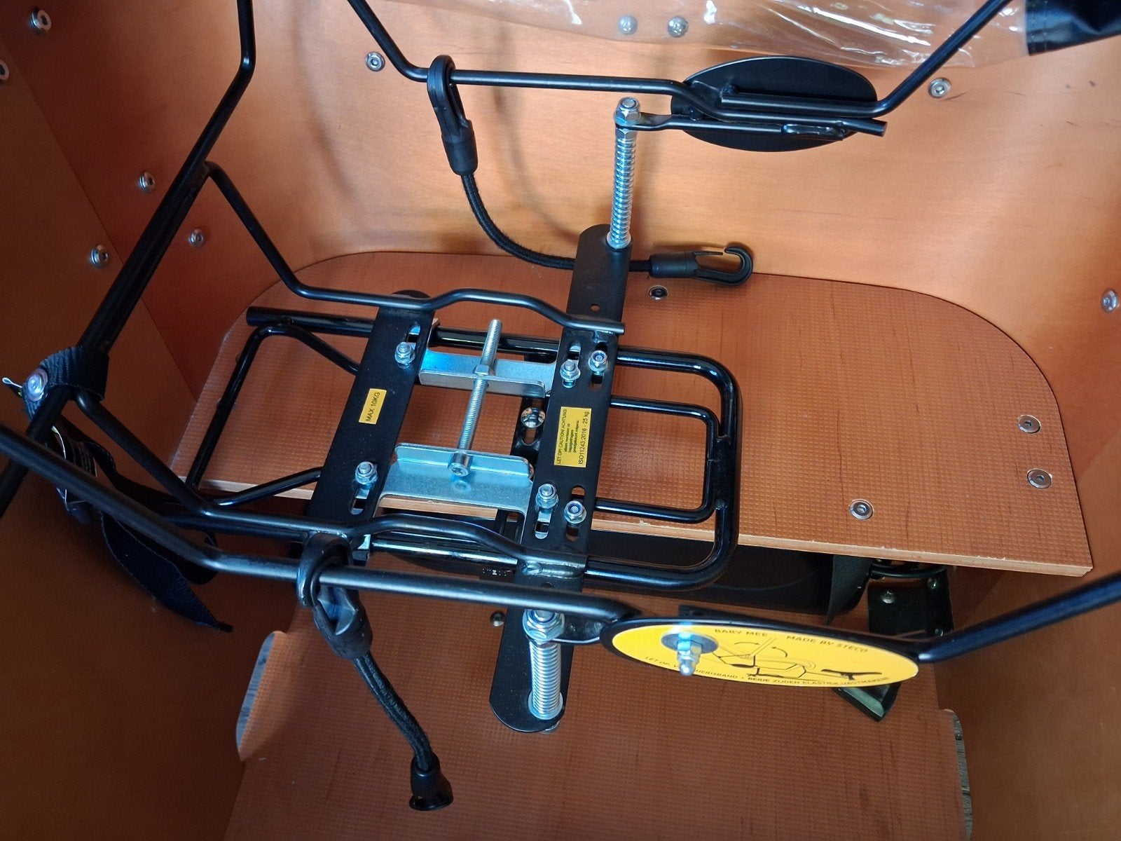 bakfietshouder voor maxi cosi, Fietsen en Brommers, Fietsen | Bakfietsen, Opvouwbaar, Ophalen, Overige merken, 1 kind