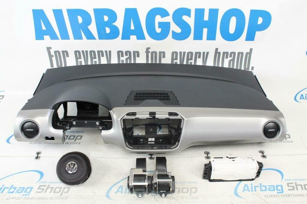 Airbag set Dashboard zwart/zilver Volkswagen Up 2012-2016, Auto-onderdelen, Dashboard en Schakelaars, Gebruikt, Ophalen of Verzenden